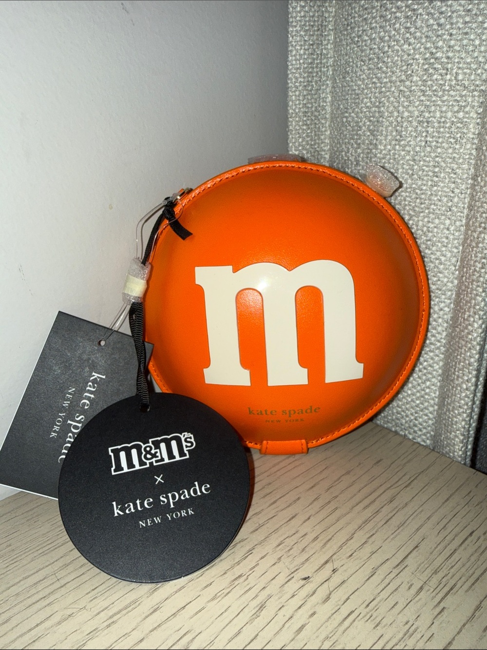 Brand new with tags : kate spade x m&m’s Orange Round M&M Coin crossbody